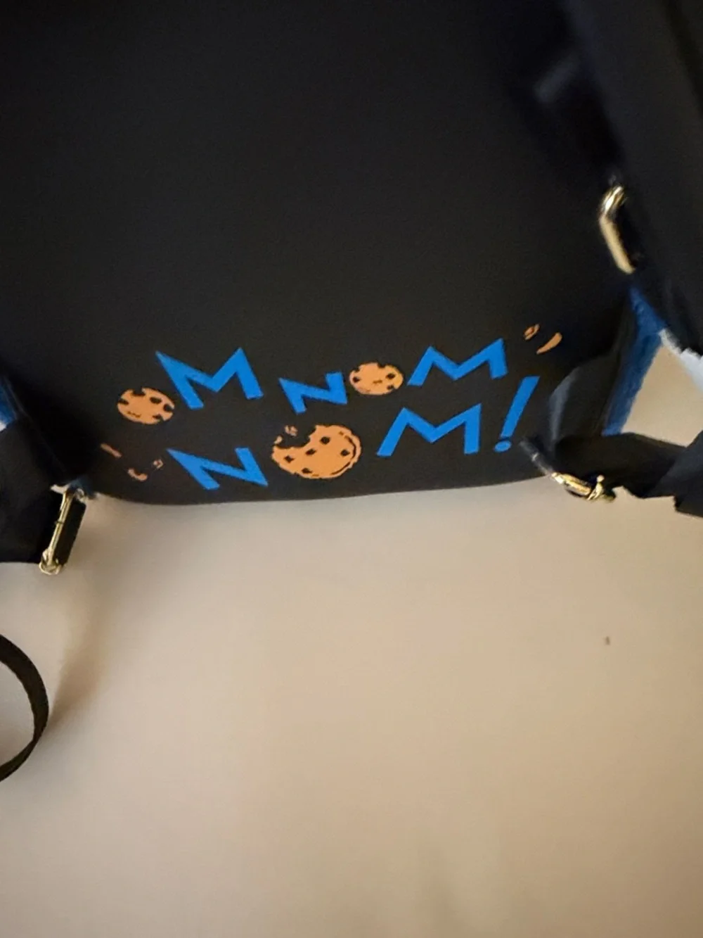 Loungefly Sesame Street Cookie Monster Plush Mini Backpack - Blue New!